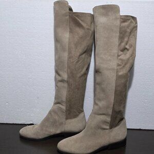 Lucky Brand Calypso Beige Tan Soft Over The Knee Falcon Suede Boots 8,5M/39